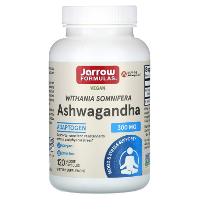 Ашваганда Jarrow Formulas Ashwagandha, 300 мг, 120 капсул