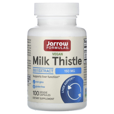 Экстракт расторопши Jarrow Formulas Standardized Milk Thistle, 150 мг, 100 капсул