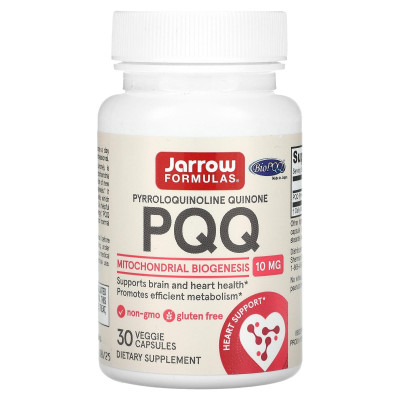 Пирролохинолинхинон Jarrow Formulas PQQ, 10 мг, 30 капсул