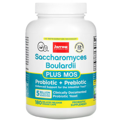Сахаромицеты Буларди Jarrow Formulas Saccharomyces Boulardi, 5 Billion CFU, 180 капсул