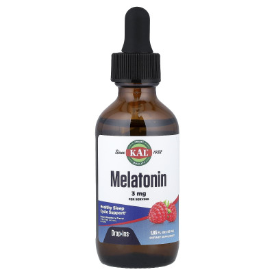 Мелатонин KAL Melatonin, 3 мг, 55 мл, Малина