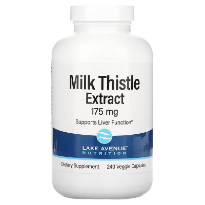 Экстракт расторопши Lake avenue nutrition Milk Thistle Extract, 175 мг, 240 капсул