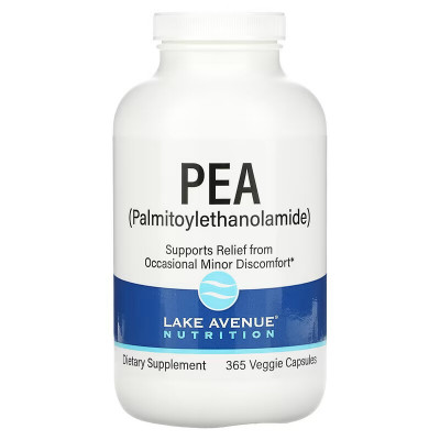 ПЭА пальмитоилэтаноламид Lake avenue nutrition PEA, 365 вегетарианских капсул