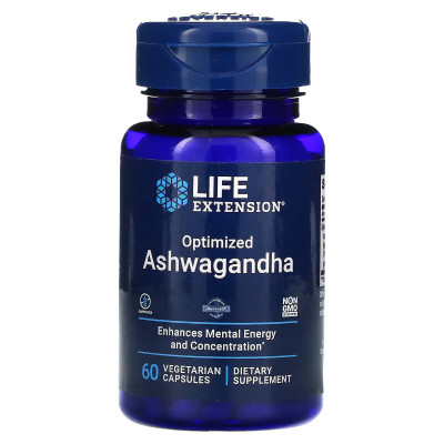 Ашваганда Life Extension Ashwagandha, 125 мг, 60 капсул