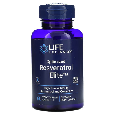 Ресвератрол Life Extension Optimized Resveratrol Elite™, 60 капсул