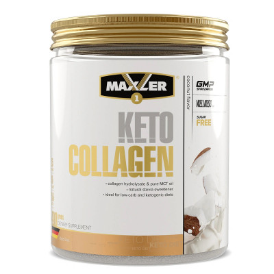 Гидролизованный коллаген Maxler Keto Collagen, 400 г, Кокос
