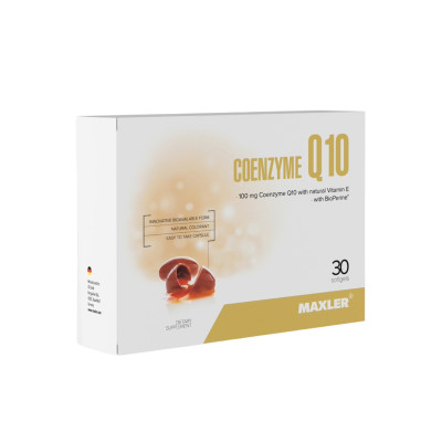 Коэнзим Q10 и Витамин Е Maxler Coenzyme Q10, 100 мг, 30 капсул
