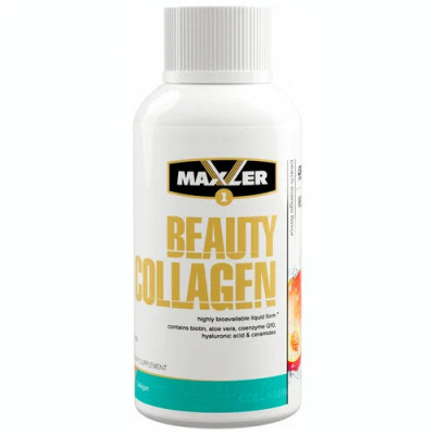 Гидролизованный коллаген 1 и 3 тип, Maxler Beauty Collagen Shot, 60 мл, Персик-манго