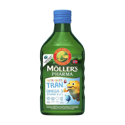 Омега-3 рыбий жир Moller Omega-3, 250 мл, Moller Omega-3, 250 мл, Тутти-фрутти