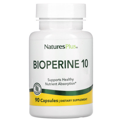 Биоперин Nature's Plus Bioperine, 10 мг, 90 капсул