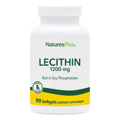 Лецитин Nature's Plus Lecithin, 1200 мг, 90 таблеток
