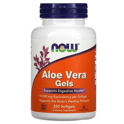 Алоэ вера Now Foods Aloe Vera, 100 капсул