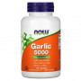 Чесночное масло Now Foods Garlic 5000, 90 таблеток