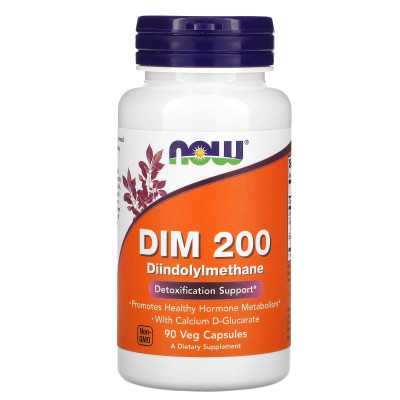 Дииндолилметан Now Foods DIM 200, 200 мг, 90 капсул