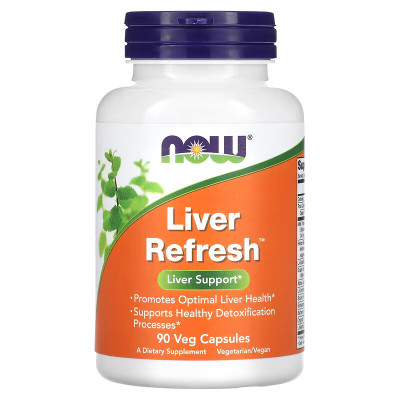 Добавка для печени Now Foods Liver Refresh, 90 капсул