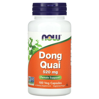 Дягиль Now Foods Dong Quai, 520 мг, 100 растительных капсул