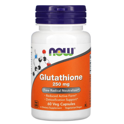 Глутатион Now Foods Glutathione, 250 мг, 60 капсул