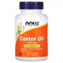 Касторовое масло Now Foods Castor Oil, 650 мг, 120 мягких гелевых капсул