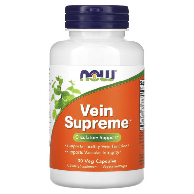 Комплекс для вен и сосудов Now Foods Vein Supreme, 90 капсул