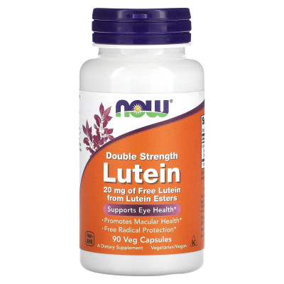 Лютеин Now Foods Lutein, 20 мг, 90 капсул