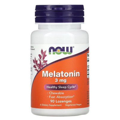 Мелатонин Now Foods Melatonin, 3 мг, 90 пастилок