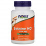 Бетаин гидрохлорид Now Foods Betaine HCL, 648 мг, 120 капсул