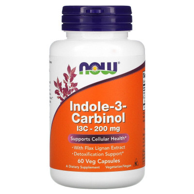 Индол 3-карбинол Now Foods Indole-3-Carbinol, 200 мг, 60 капсул