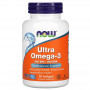 Рыбий жир Ультра Омега-3 Now Foods Ultra Omega-3, 90 капсул