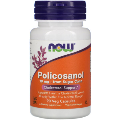 Поликозанол Now Foods Policosanol, 10 мг, 90 капсул