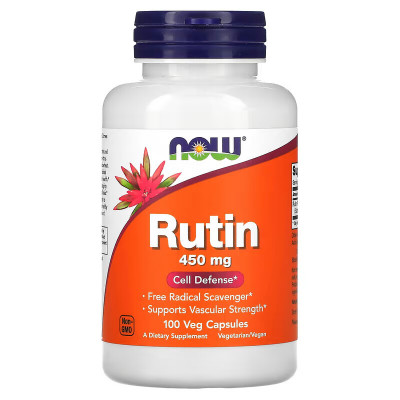 Рутин Now Foods Rutin, 450 мг, 100 капсул