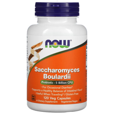 Сахаромицеты Буларди Now Foods Saccharomyces Boulardii, 120 капсул