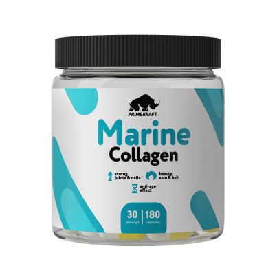 Морской коллаген Prime Kraft Marine Collagen, 180 капсул