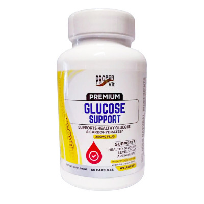Добавка для поддержания уровня глюкозы Proper Vit Glucose support, 300 мг, 60 капсул