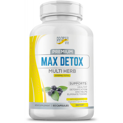 Средство для детоксикации и очищения организма Proper Vit Max Detox, 1532 мг, 60 капсул