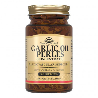 Чесночное масло Solgar Garlic Oil Perles, 100 капсул
