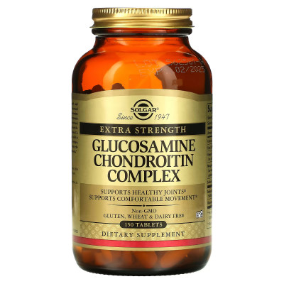Глюкозамин хондроитин комплекс Solgar Glucosamine Chondroitin complex, 150 таблеток