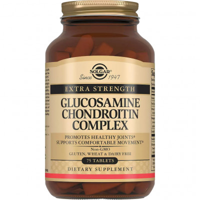 Глюкозамин хондроитин Solgar Glucosamine Chondroitin complex, 75 таблеток