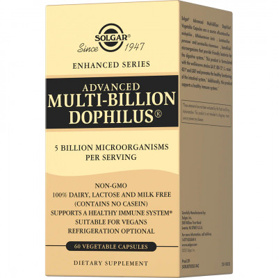 Мультидофилус плюс Solgar Multi-Billion Dophilus, 60 капсул