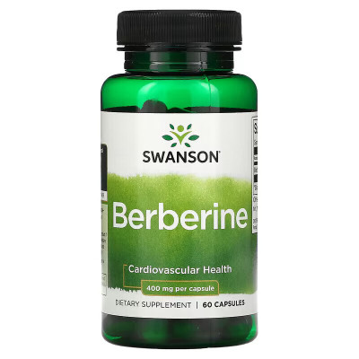 Берберин Swanson Berberine, 400 мг, 60 капсул