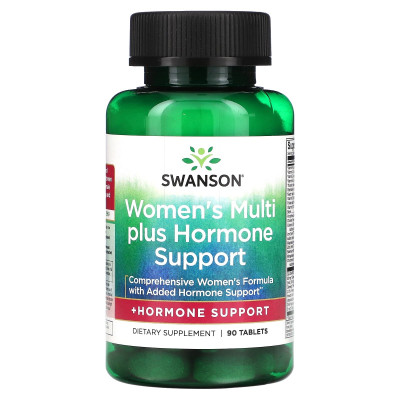 Добавка для поддержки женских гормонов Swanson Women's Multi Plus Hormone Support, 90 таблеток