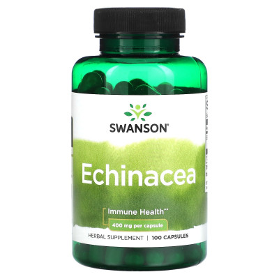 Экстракт эхинацеи Swanson Echinacea, 400 мг, 100 капсул