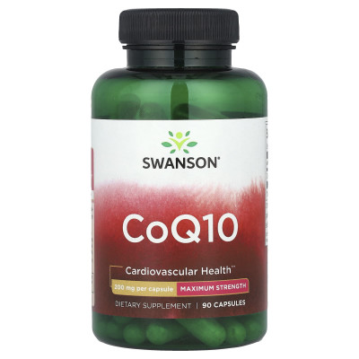 Коэнзим Q10 Swanson CoQ10, 200 мг, 90 капсул