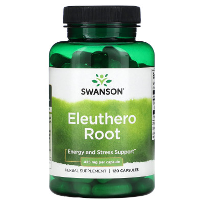 Корень элеутерококка Swanson Eleuthero Root, 425 мг, 120 капсул