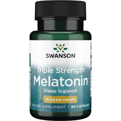Мелатонин Swanson Melatonin, 10 мг, 60 капсул