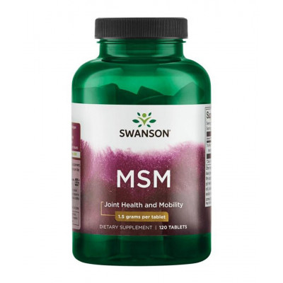 Метилсульфонилметан МСМ Swanson MSM, 1500 мг, 120 таблеток