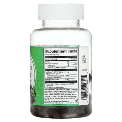 Пробиотик и пребиотик Swanson Probiotic + Prebiotic, 60 жевательных таблеток, Ежевика