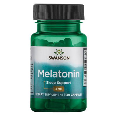Мелатонин Swanson Melatonin, 3 мг, 120 капсул