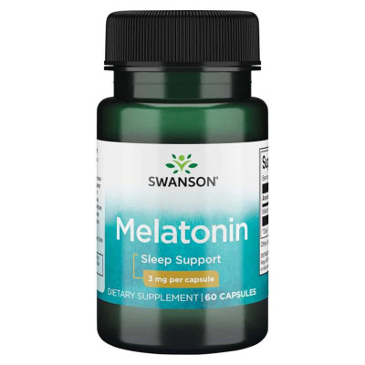 Мелатонин Swanson Melatonin, 3 мг, 60 капсул
