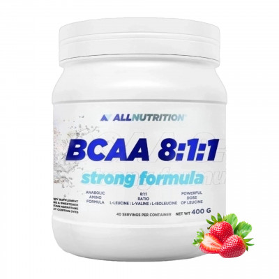 БЦАА AllNutrition BCAA 8:1:1 Strong formula, 400 г, Клубника