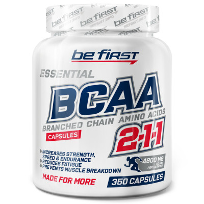 БЦАА Be First BCAA 2:1:1 Capsules, 350 капсул